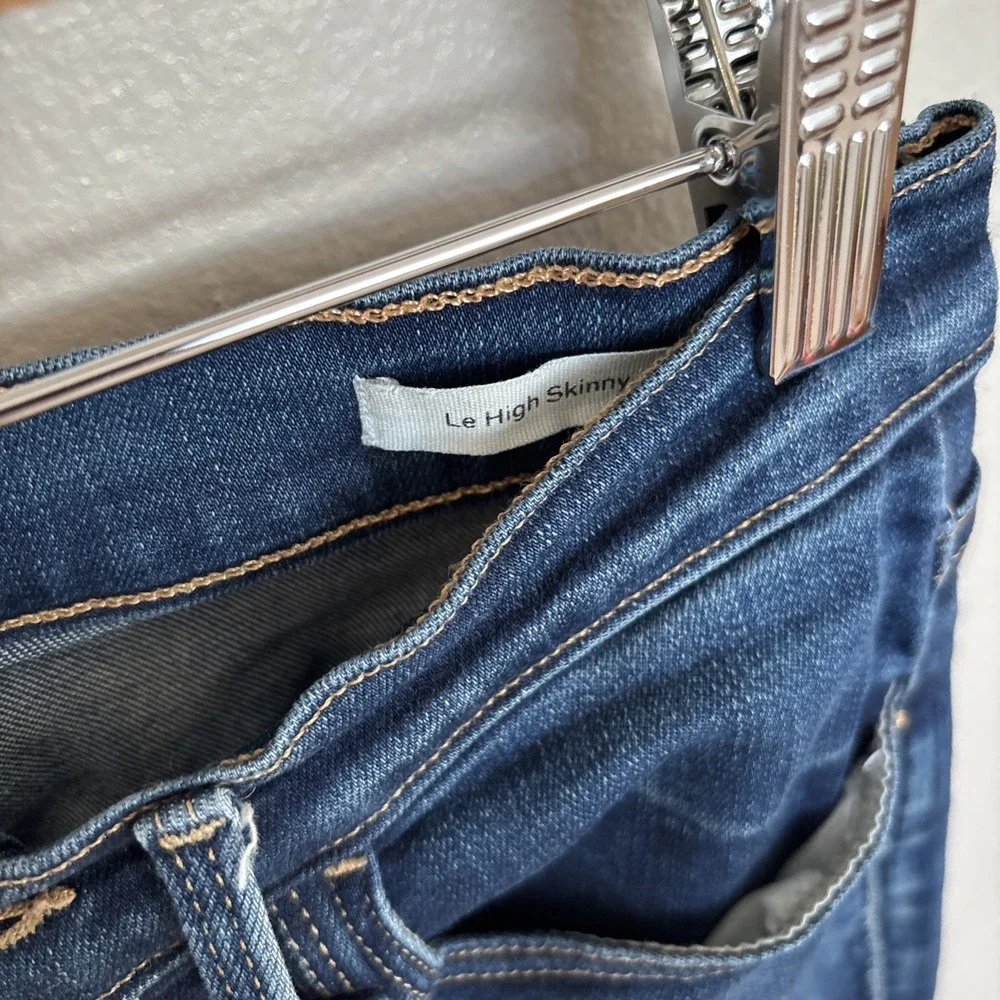 FRAME Le High Skinny Jeans Womens Size‎ 27 Blue Denim Columbia Road Wash